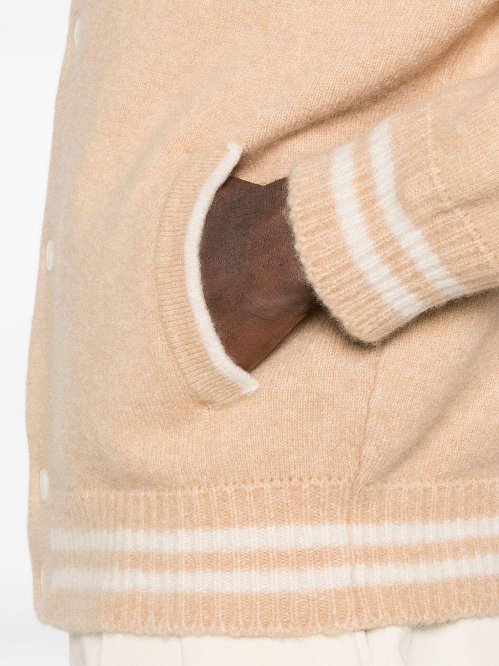Bomber cammello in cashmere F5LAMAKJ019 178 LANEUS