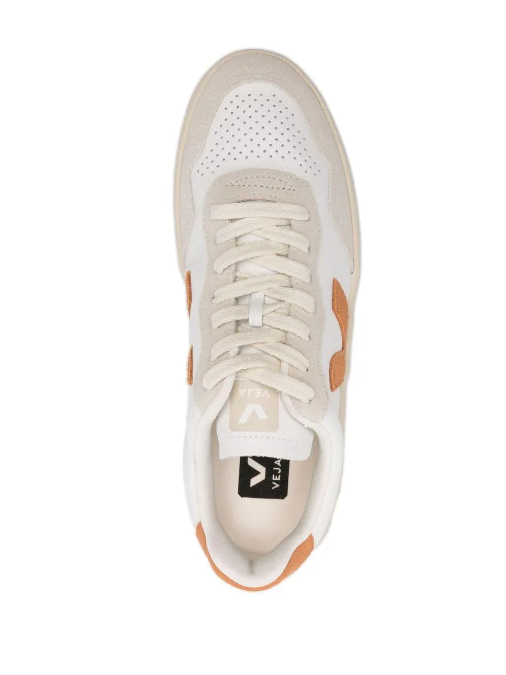 Sneakers v-90 bianche/marrone - Preludio Moda