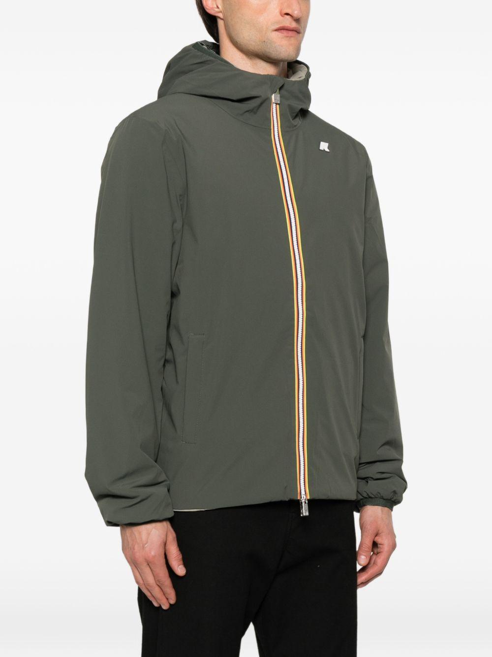 Giacca verde reversibile con cappuccio K6128VW B2P K-WAY