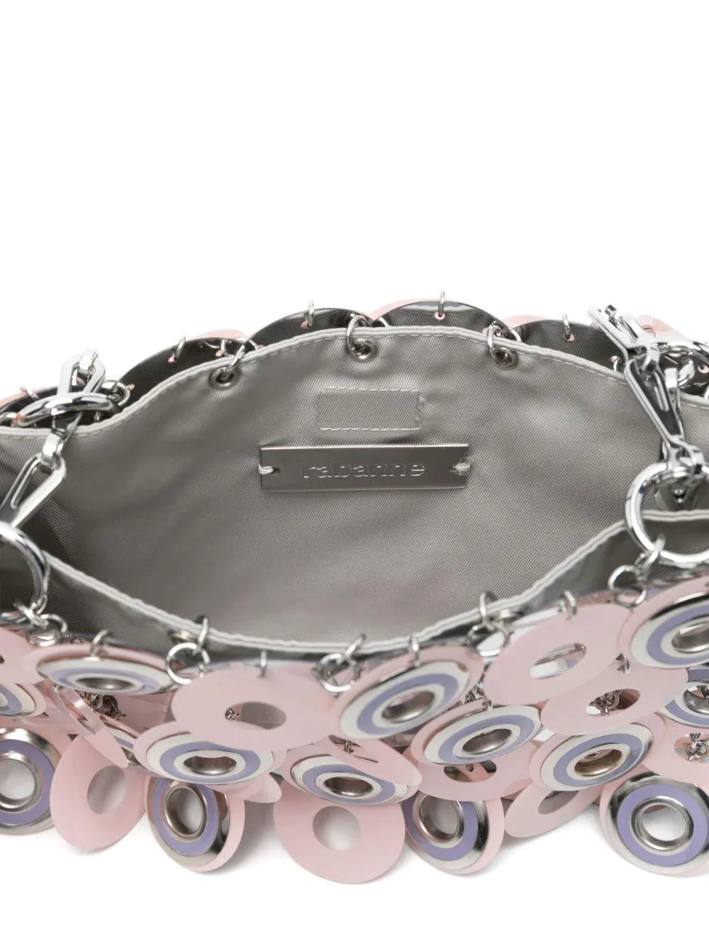 Borsa argento e rosa Sparkle Discs - Preludio Moda