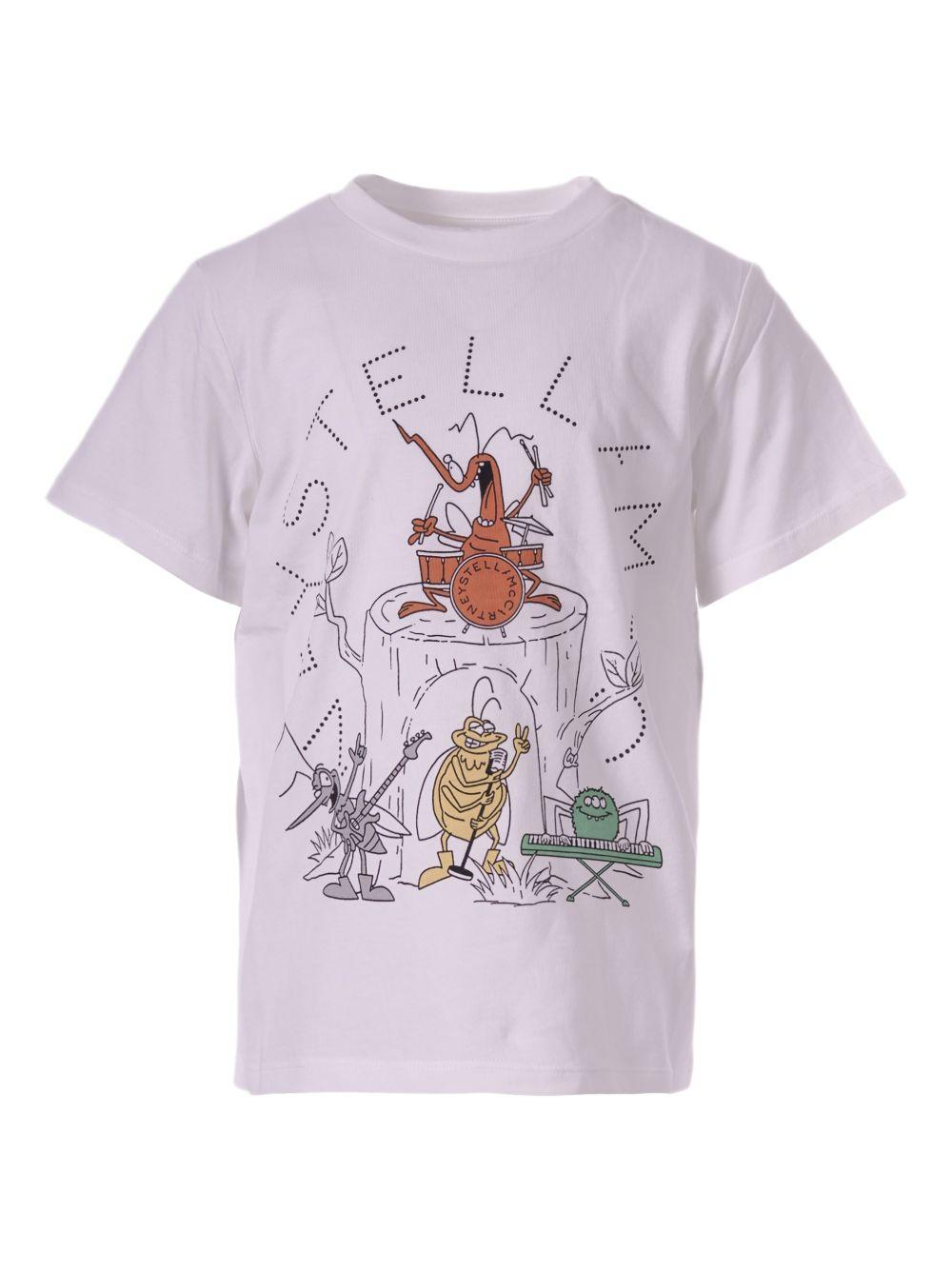 T-shirt stampa cartoon lavanda TY8P61Z0434 101 STELLA MCCARTNEY KIDS