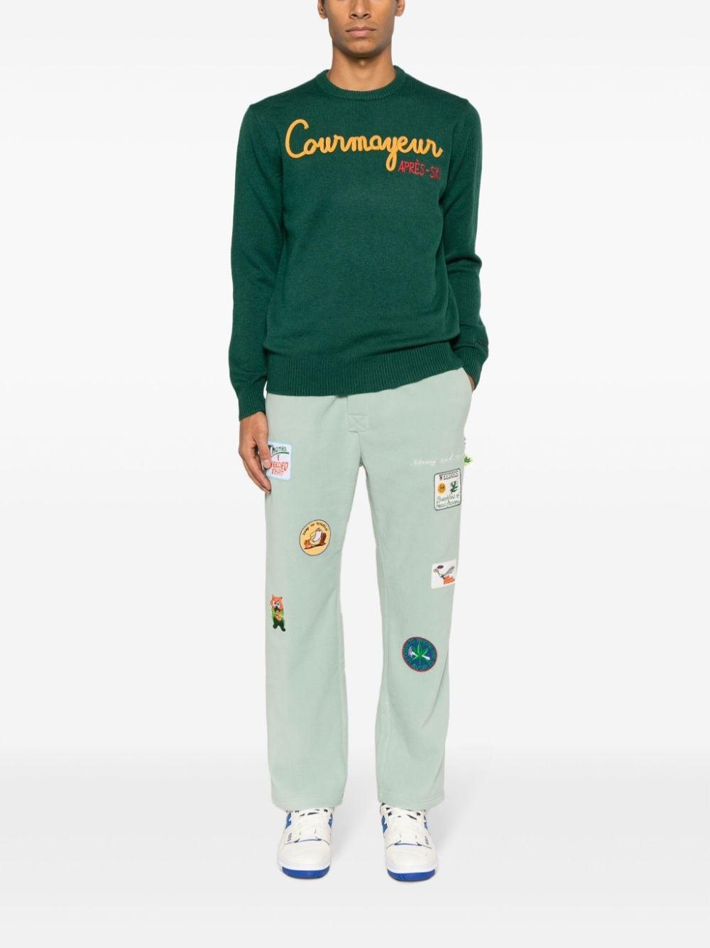 Maglione Uomo Verde Lana