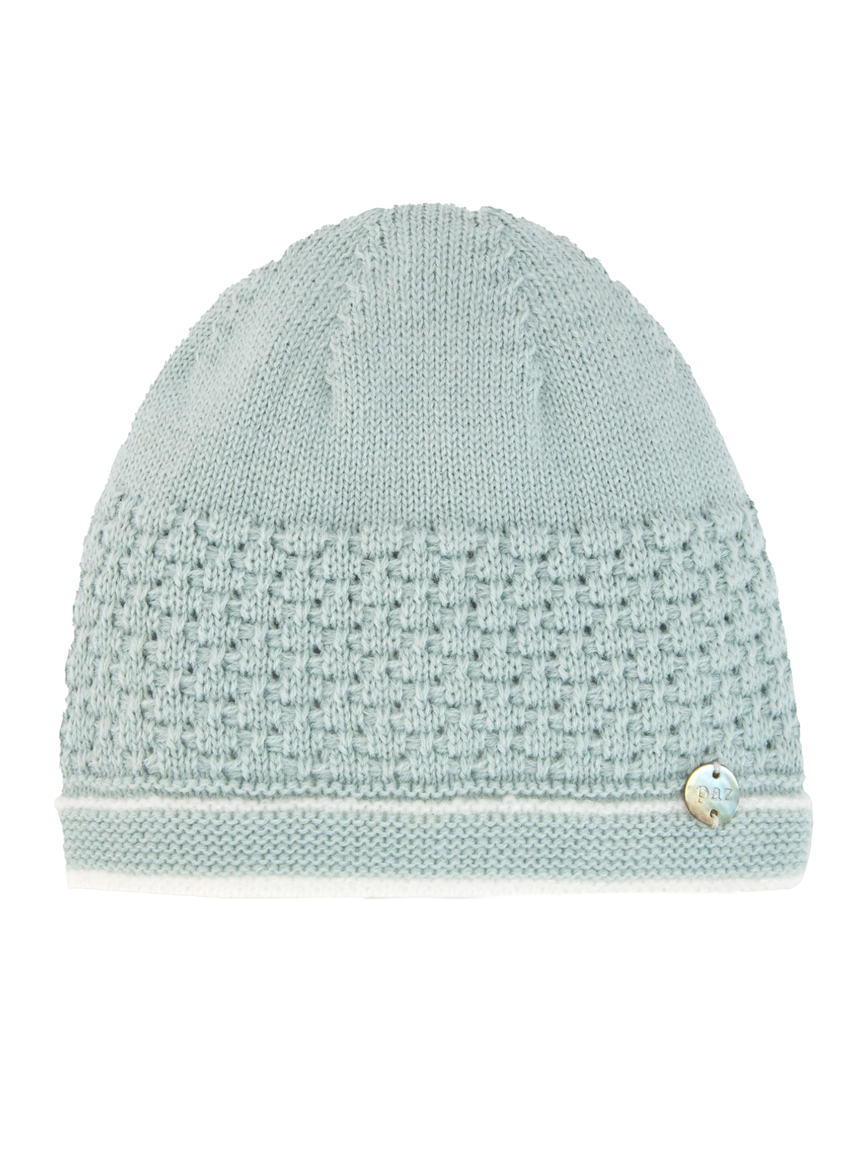 Cappello USIGNOLO acqua marina lana neonato 040112132 0310 PAZ RODRIGUEZ KIDS
