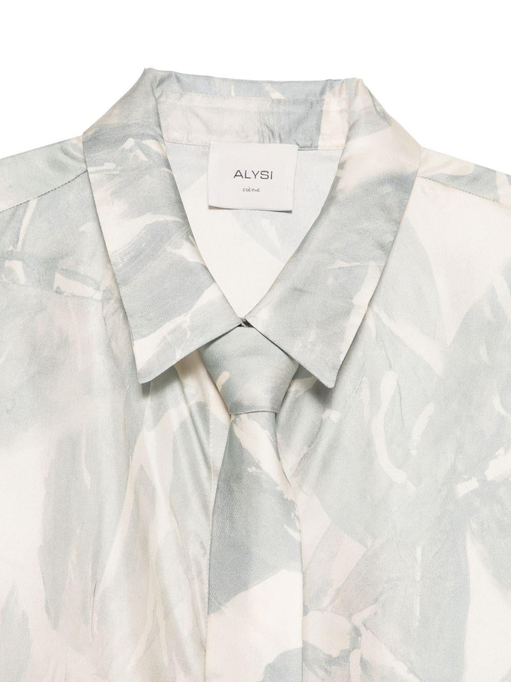 Camicia in seta con stampa grafica 116503P6031 CIE ALYSI