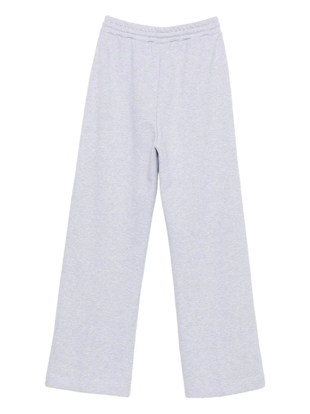 Pantaloni sportivi grigi in cotone con logo ricamato - Preludio Moda