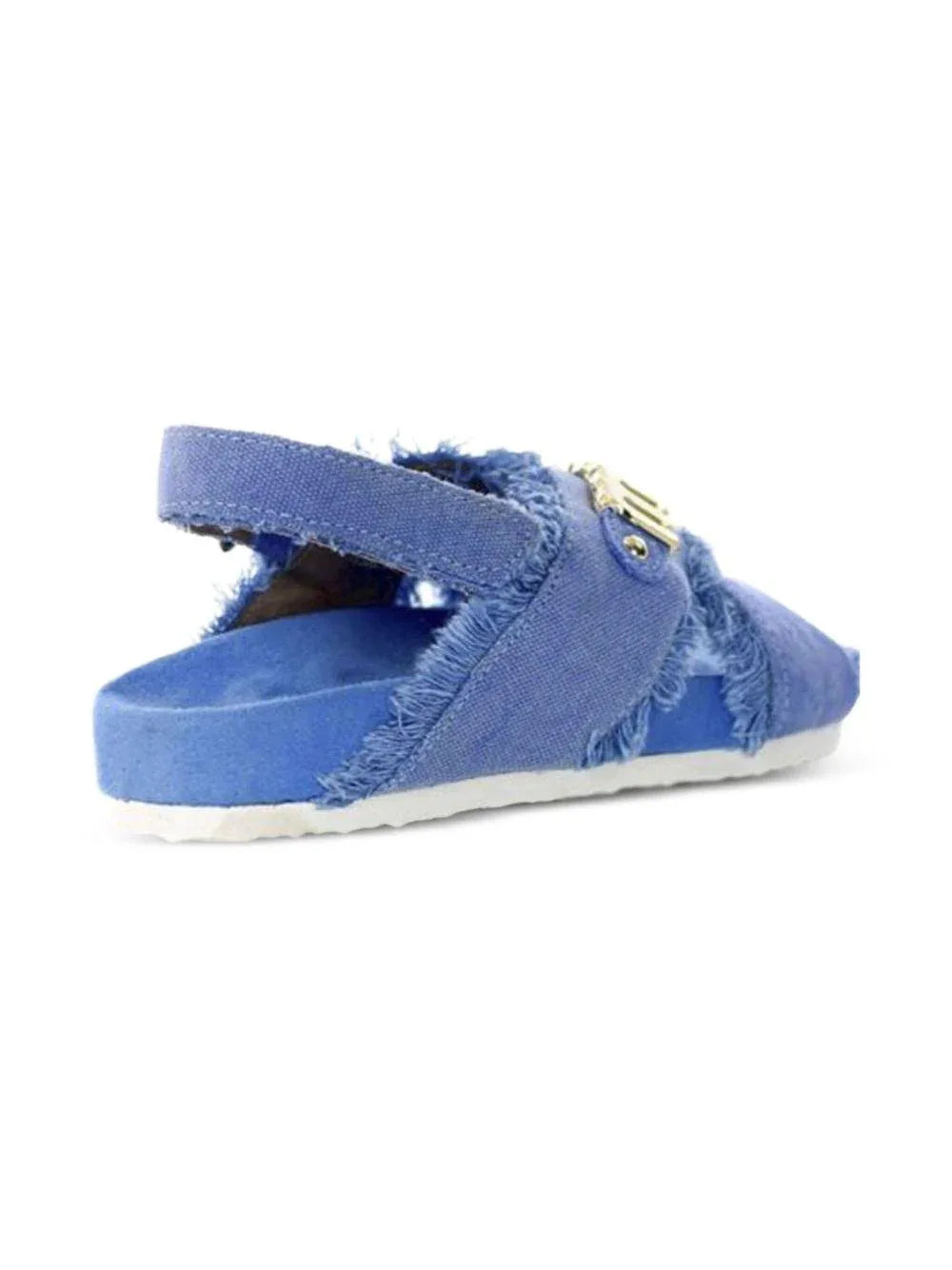 Bio sandal kid recycled canvas azzurro - Preludio Moda