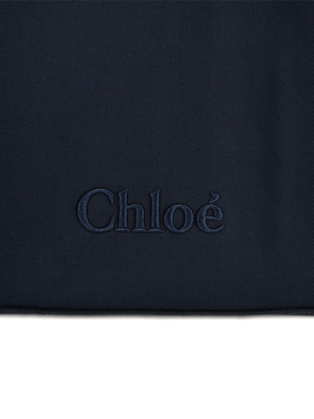 Borsa Fasciatoio con Ricamo e Pouch Interna C20764 859 CHLOE KIDS