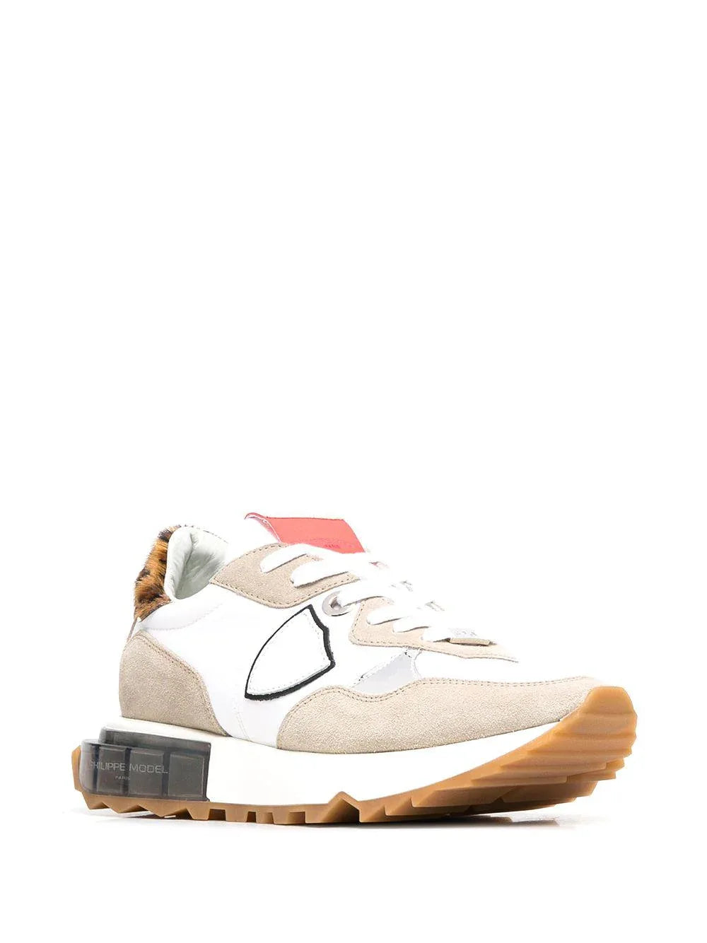 Sneakers La Rue Mondial animalier bianche/beige - Preludio Moda