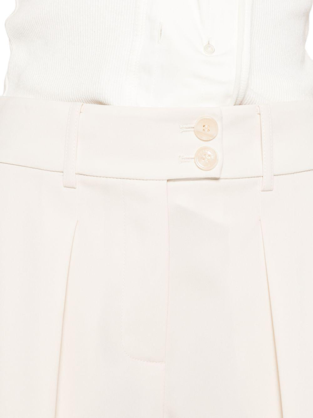 Pantaloni in poliestere a gamba larga con pieghe 8P1822A6F5 W409 PATRIZIA PEPE