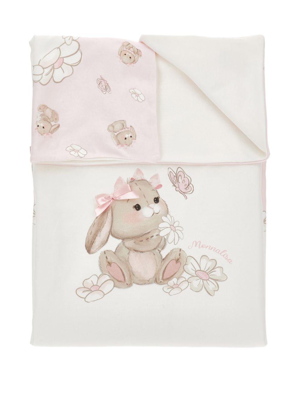 Set biancheria da letto con coniglietto 35G0117000 0190 MONNALISA KIDS