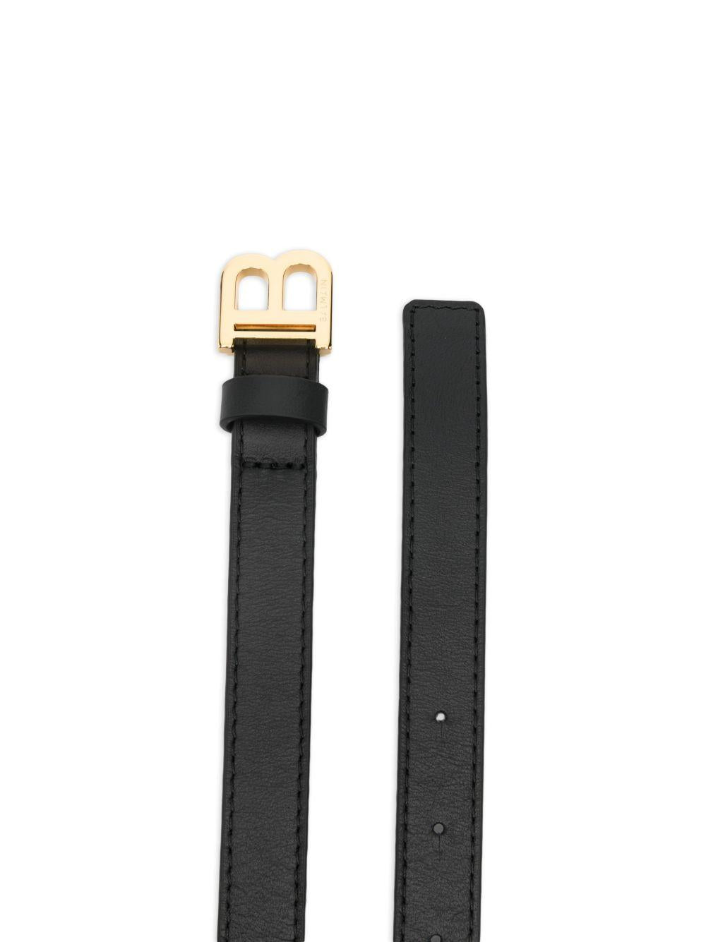 Cintura con fibbia logo dorata BY0C01Z1371 930OR BALMAIN KIDS