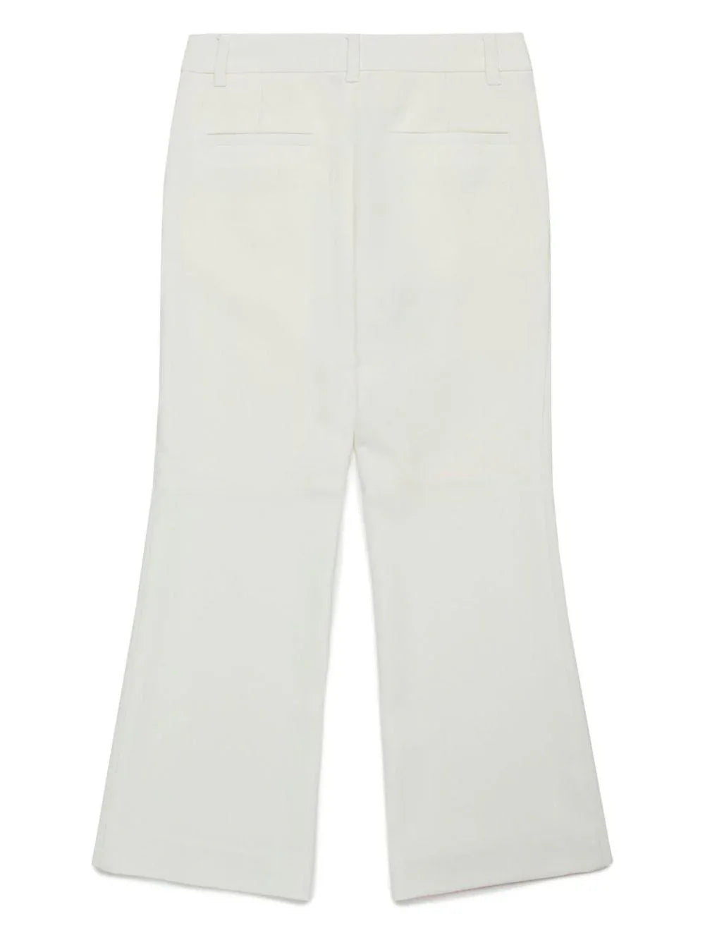 Pantalone a zampa bianco basic - Preludio Moda