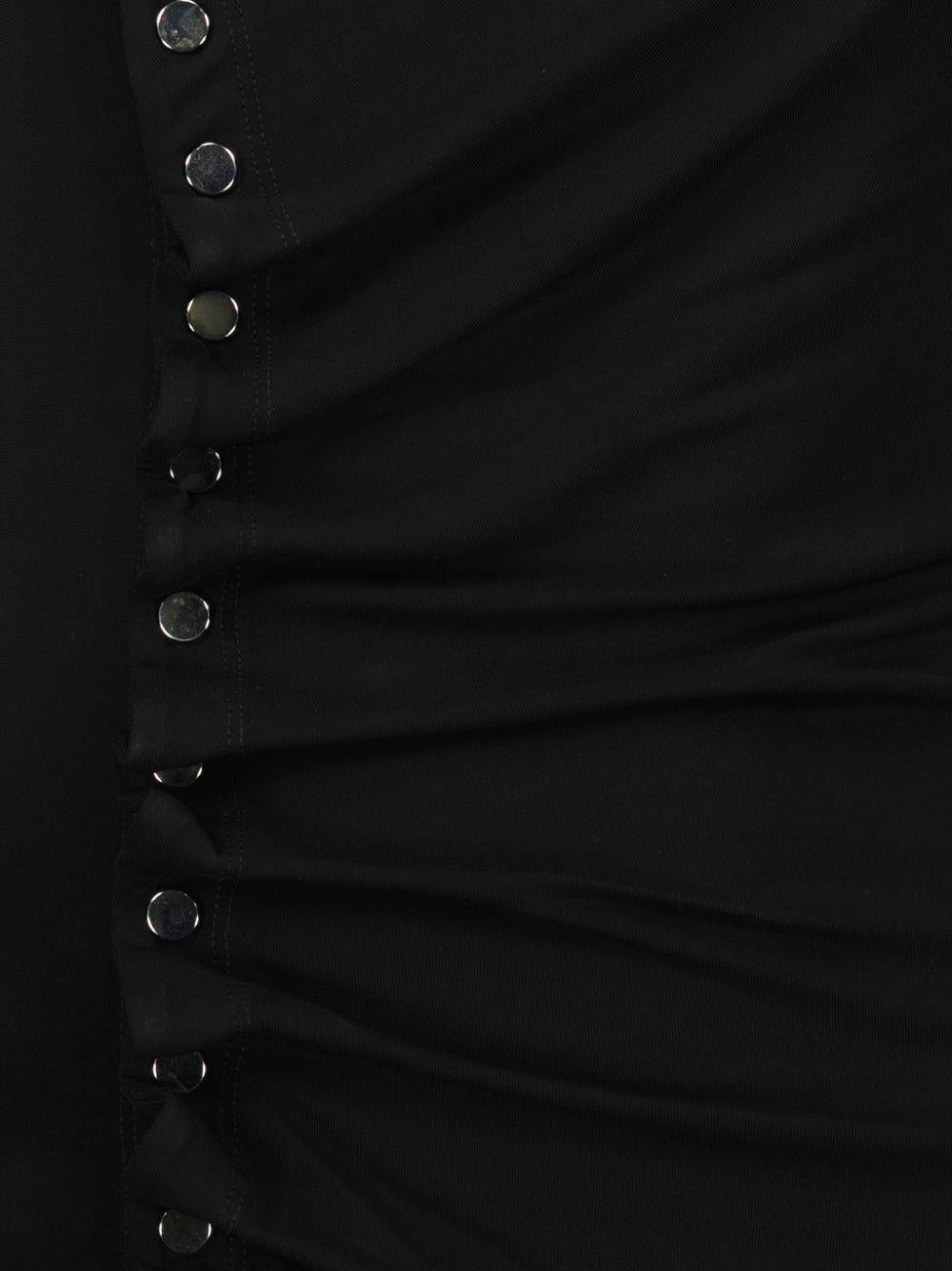 Abito nero drappeggiato 24AJRO856VI0386 P001 RABANNE