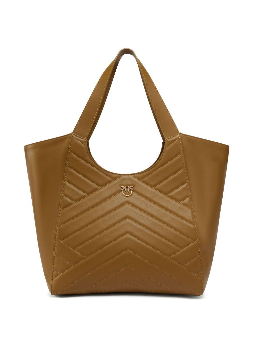 Borsa Tote puzzle verde oliva 104536A29Y V68Q PINKO