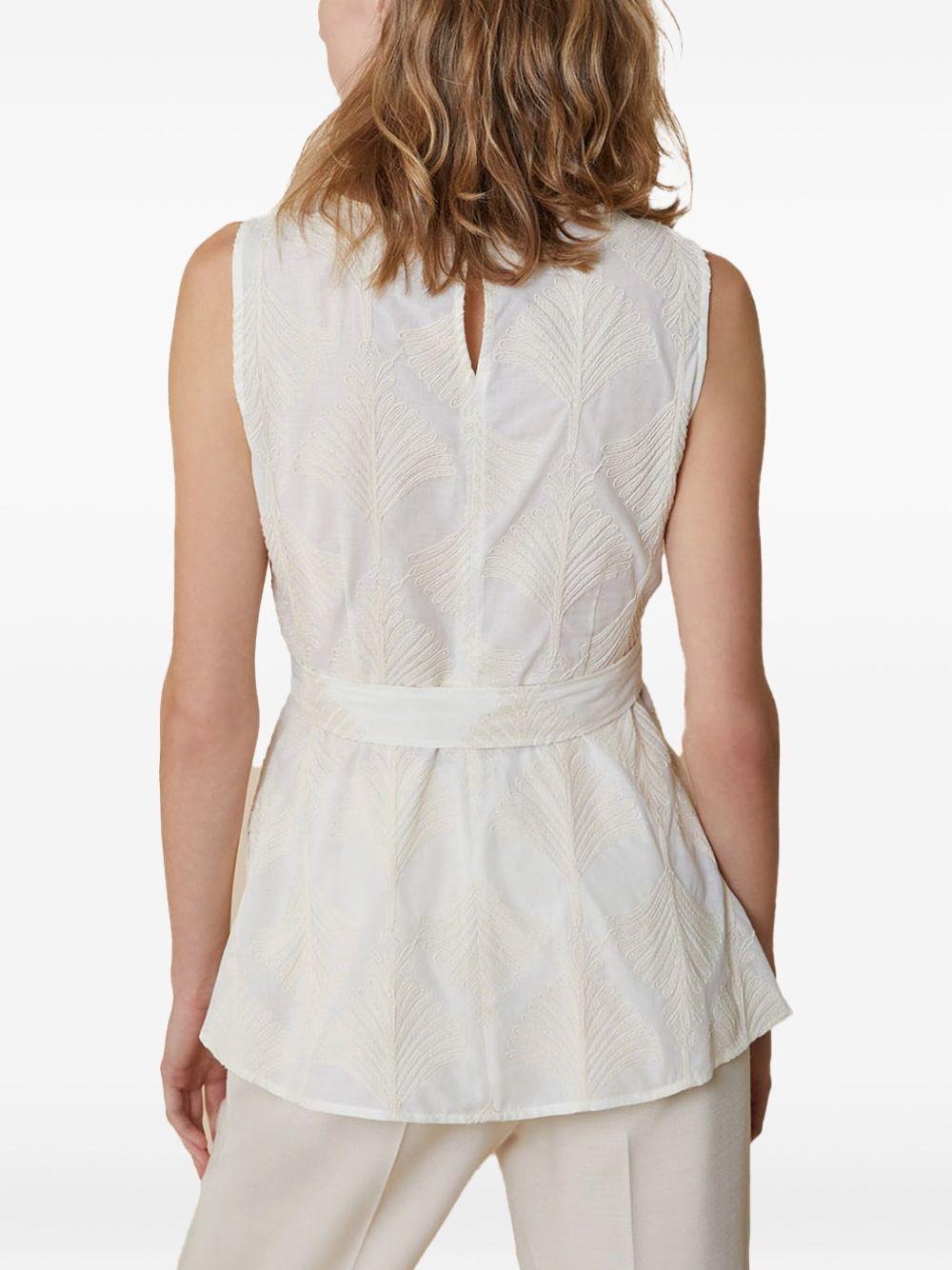 Top Vanity avorio con fantasia - Preludio Moda