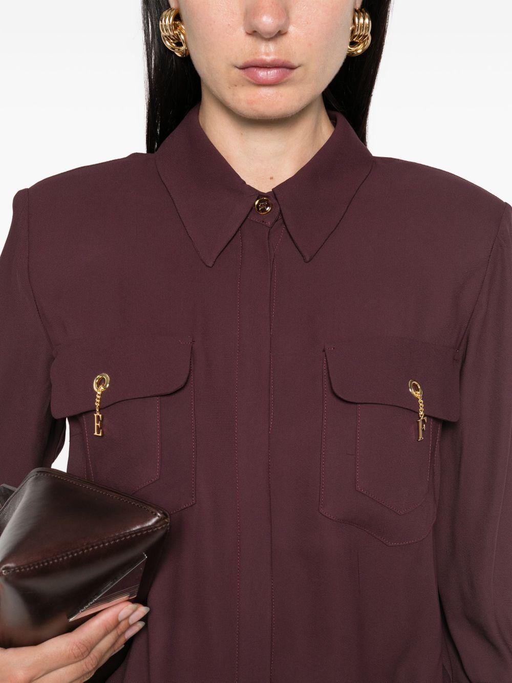 Camicia Maniche Lunghe con Dettagli Ciondolo CA12256E2 EA4 ELISABETTA FRANCHI