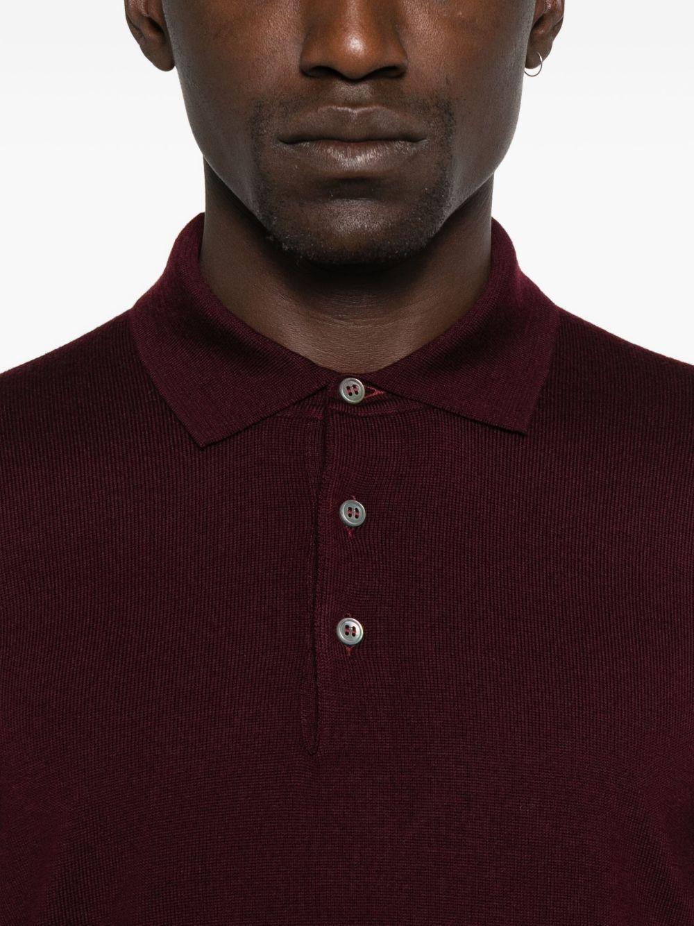 Polo in Lana Vergine a Maniche Lunghe - Preludio Moda