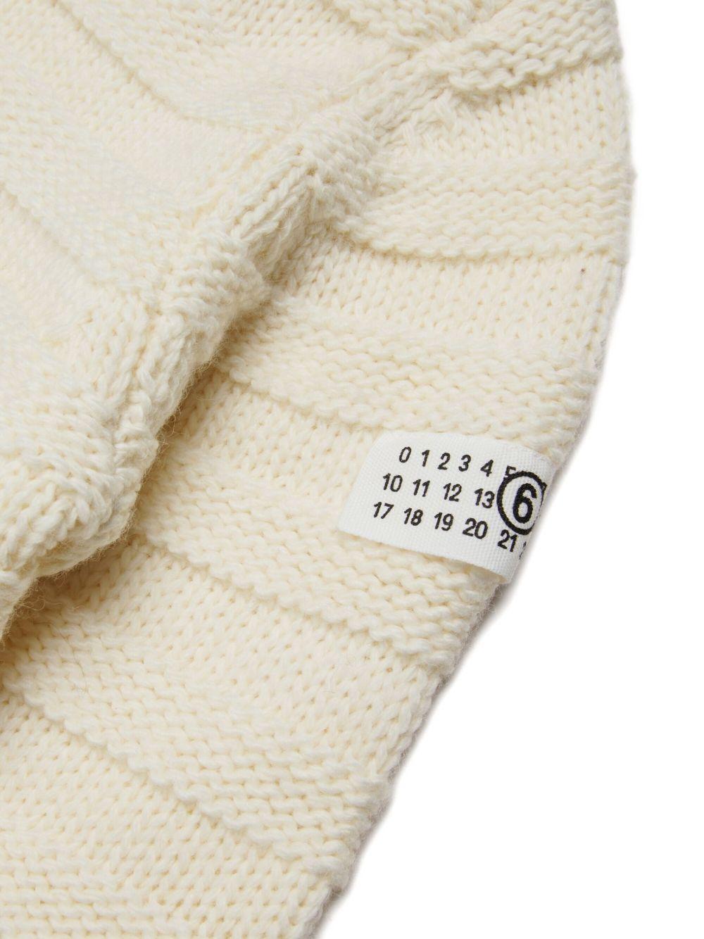 Maglione con applicazione logo M60880MM06P M6101 MM6 MAISON MARGIELA KIDS