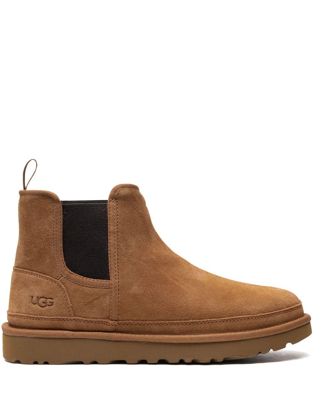 Stivaletti Chelsea Uomo in Pelle con Interno in Lana 1121644 CHE UGG