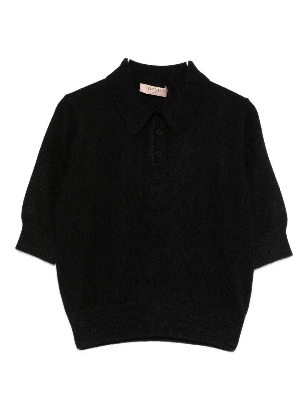 Polo a maglia nera - Preludio Moda