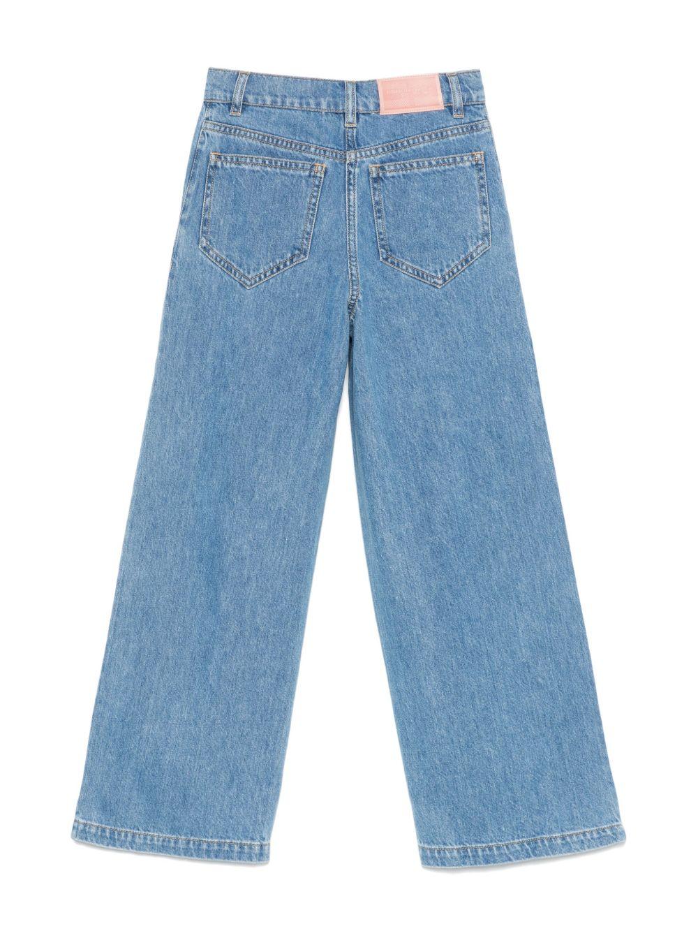 Jeans basic a gamba ampia EFPA2750DF011 4039 ELISABETTA FRANCHI KIDS