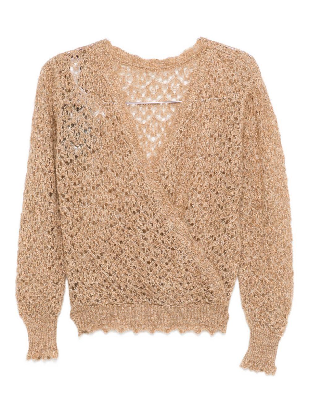 Maglione mezzanotte con scollo a V 252TT3200 00498 TWINSET