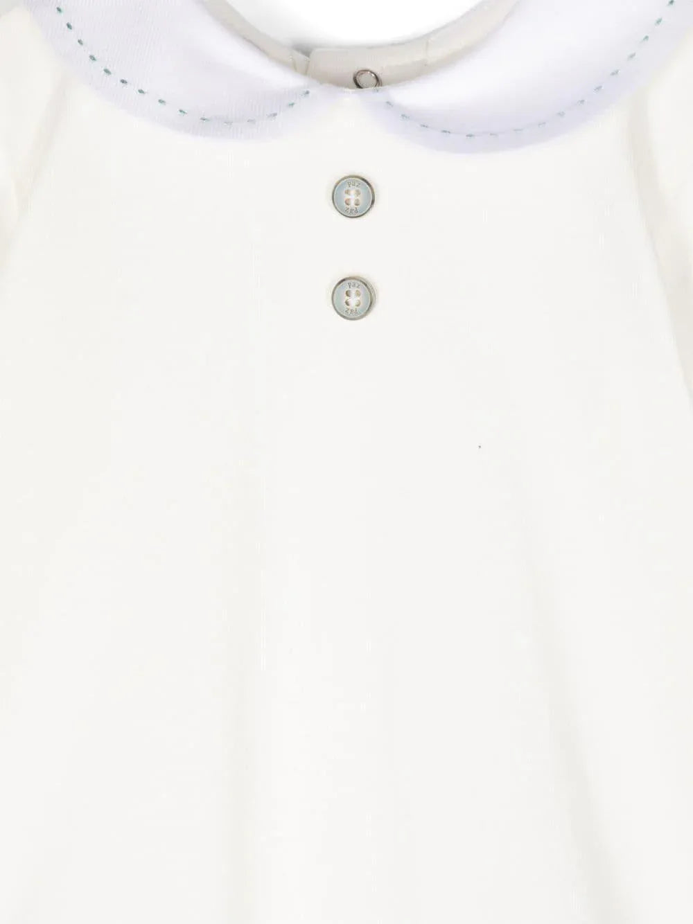 Body panna con colletto cuciture verdi - Preludio Moda