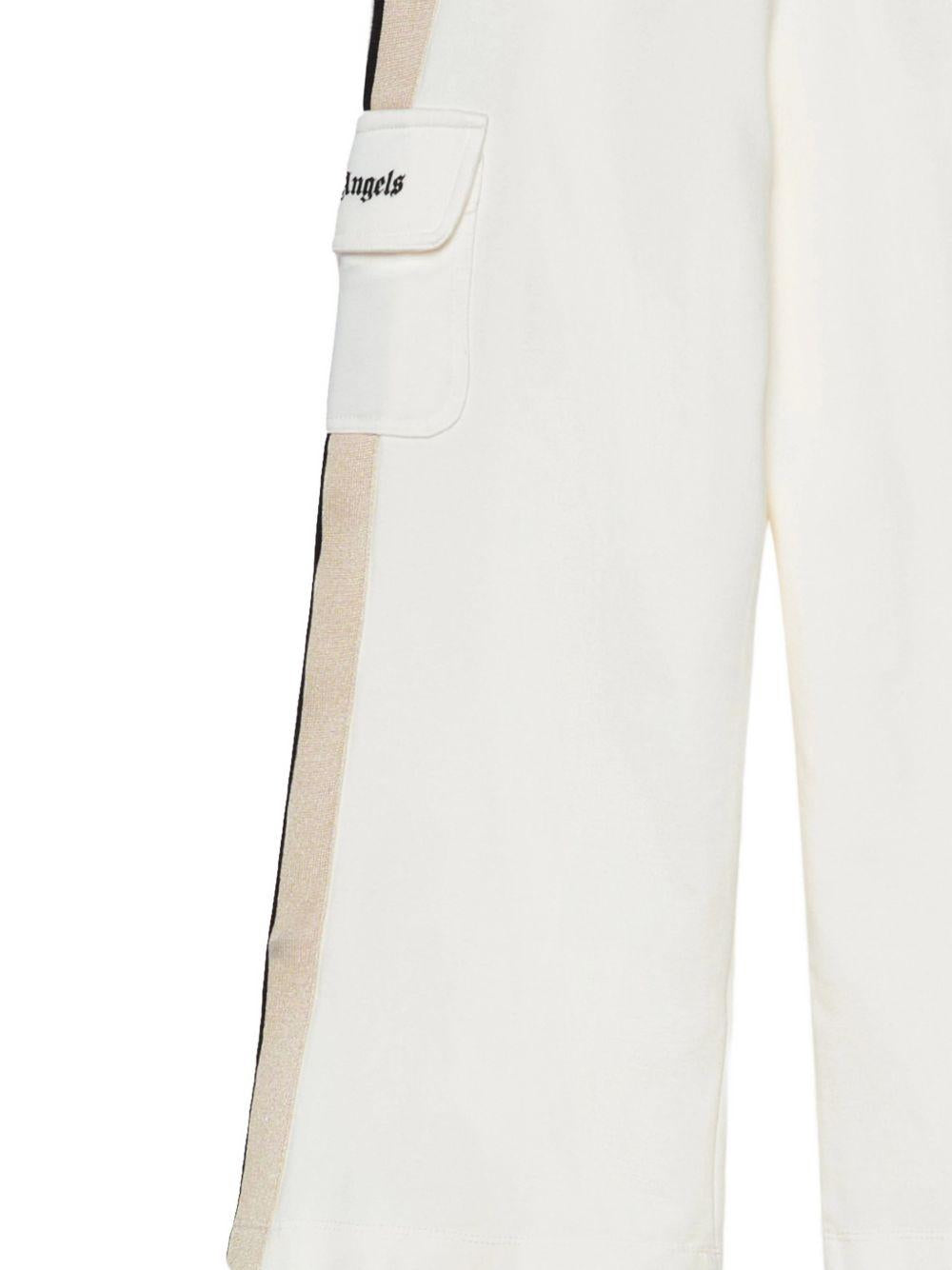 Pantaloni cargo con banda laterale PGCJ011S26FLE001 002 PALM ANGELS KIDS