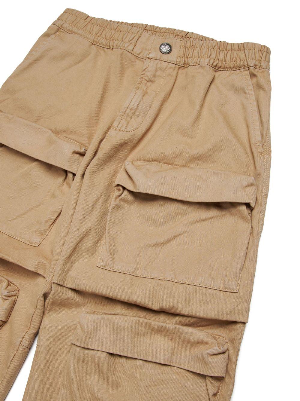 Pantaloni in Cotone con Vita Elasticizzata J02460KXBIM K726 DIESEL KIDS