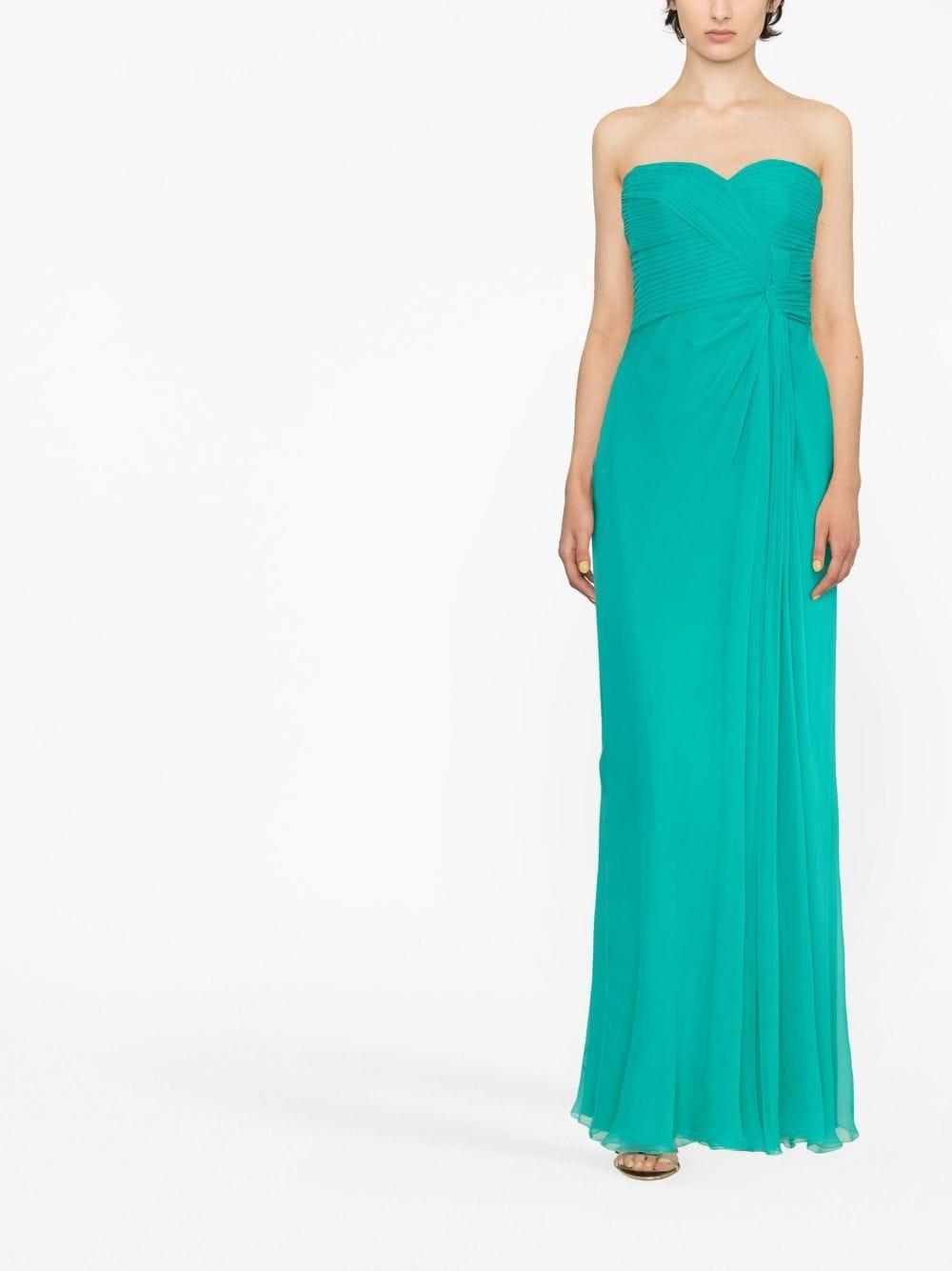 Abito vede acqua nodo petto A0464 1614 VERDE ALBERTA FERRETTI
