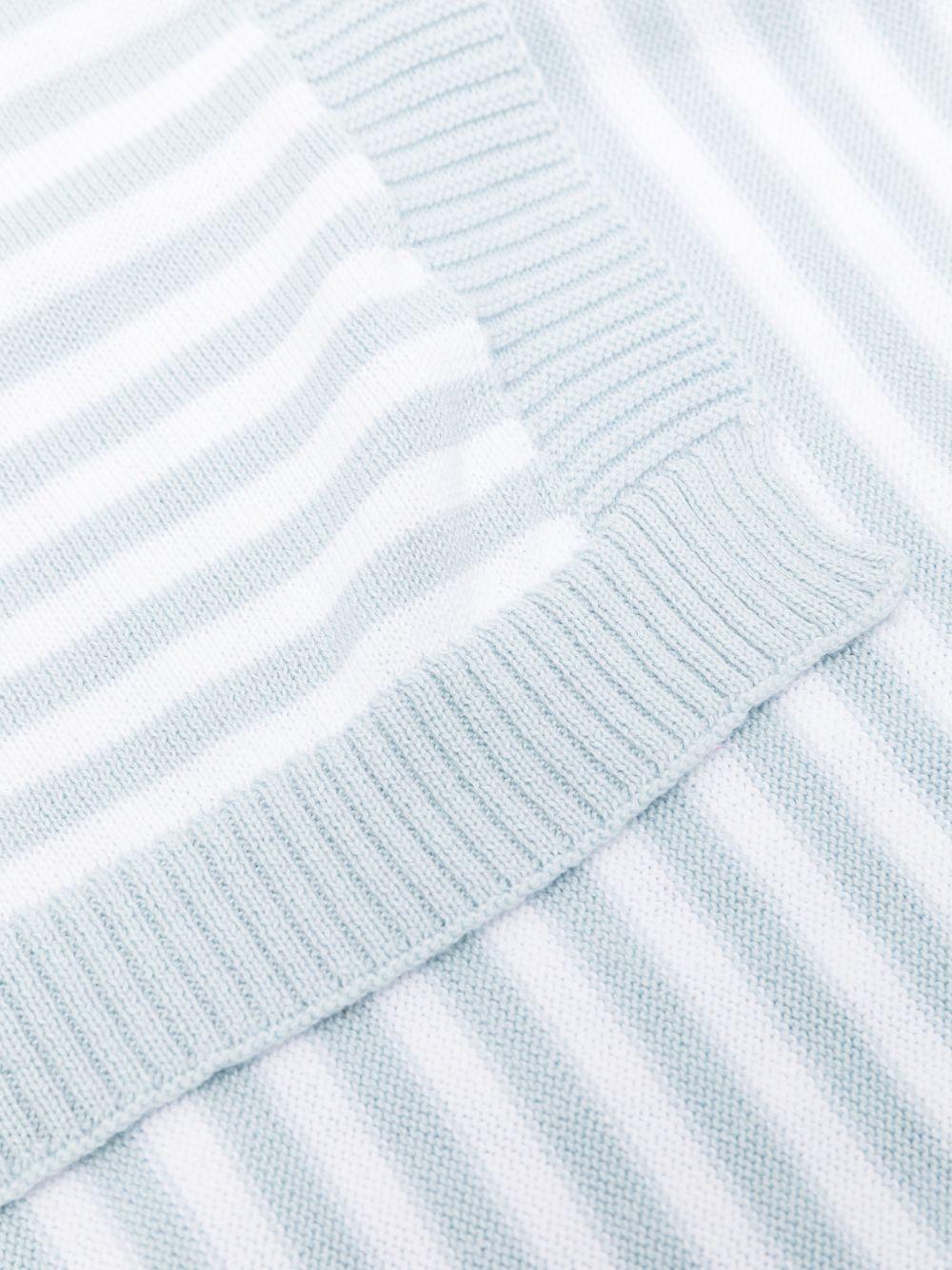Copertina in cotone organico a righe E26008 AZZURRO NANAN KIDS