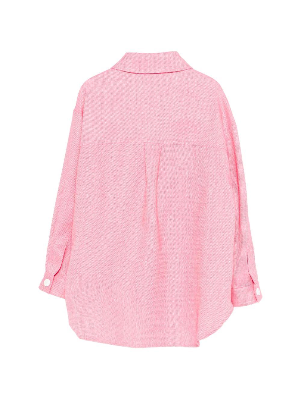 Camicia oversize con logo frontale PY2A24D0139 542 EMILIO PUCCI KIDS