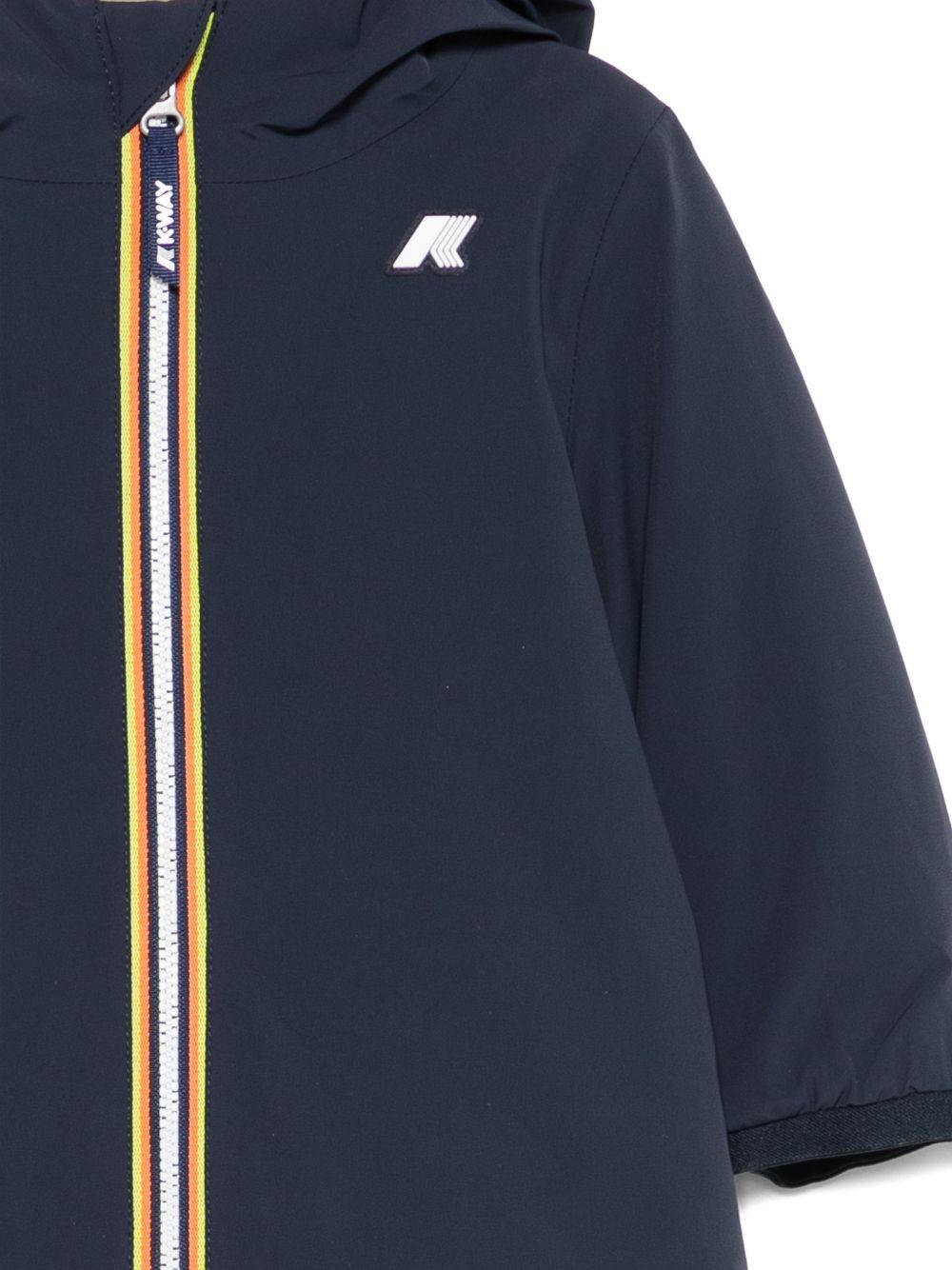 Piumino reversibile blu/verde con cappuccio K71338W B3F K-WAY KIDS