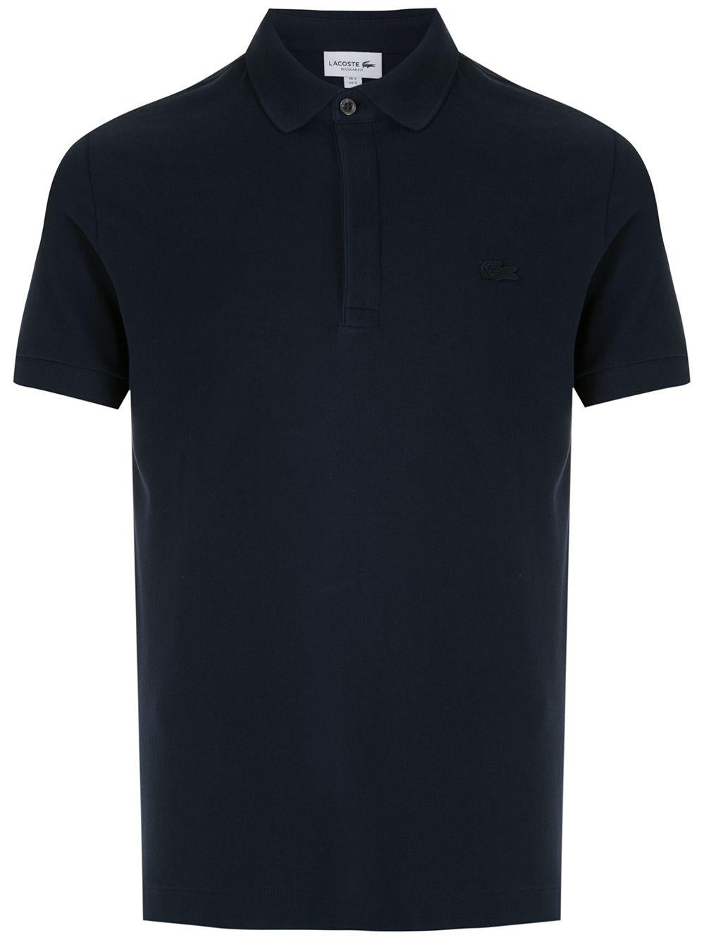 Polo blu notte logo ricamo tono su tono PH5522 166 LACOSTE