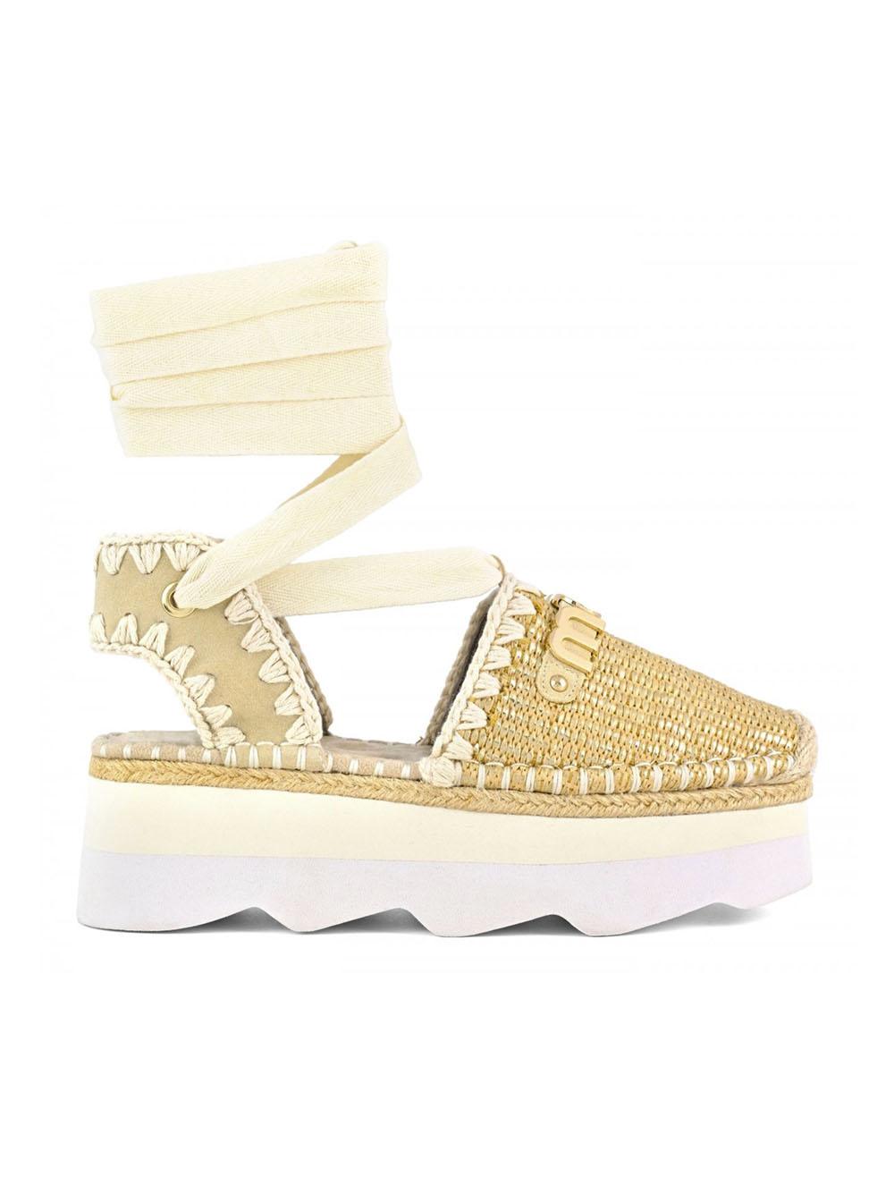 Espa sandal rafia rafia metal MUSW591003K RMN MOU