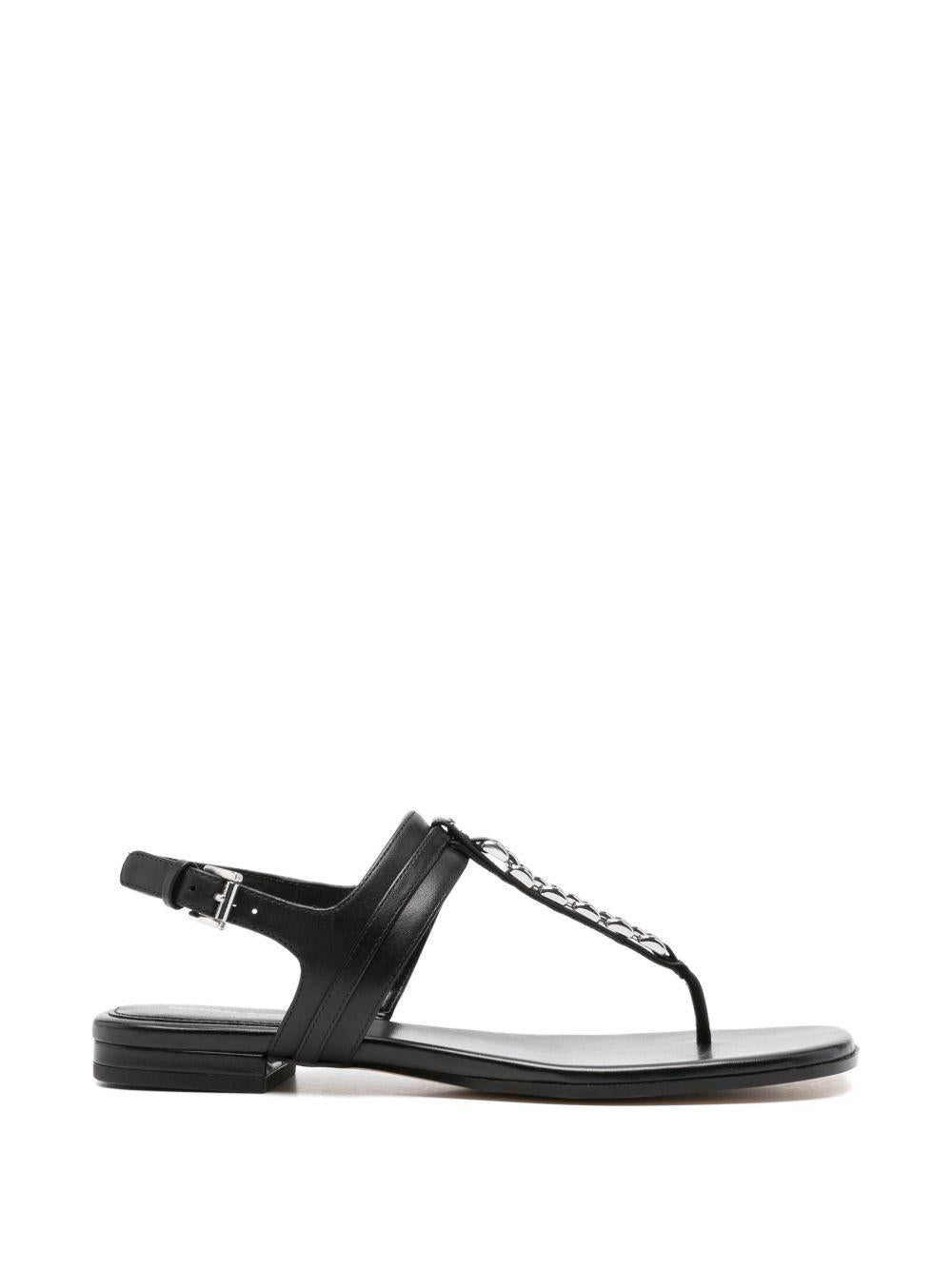 Sandali flat in pelle con catena 40S6MCFS1L 001 MICHAEL KORS