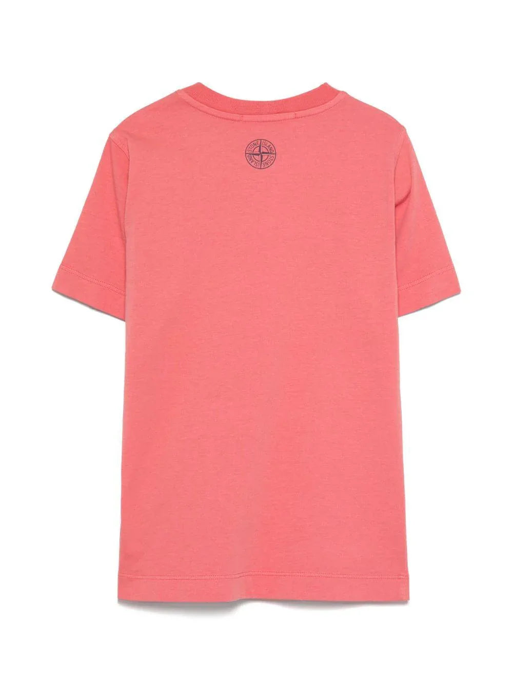 T-shirt rosa stampa frontale logo - Preludio Moda