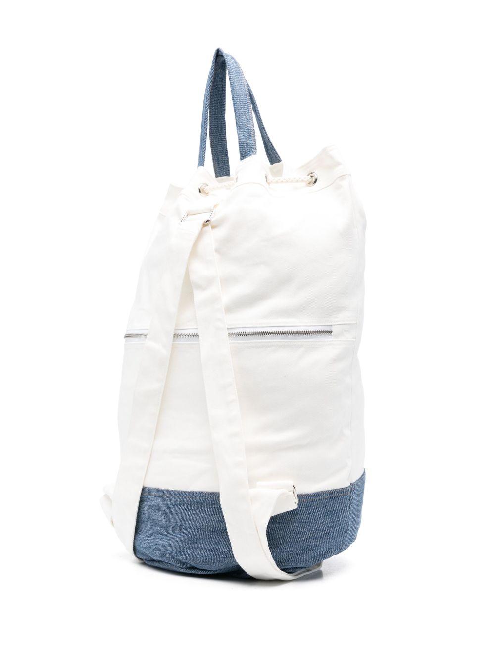 Zaino in tela con dettagli denim BEAP001 02708L MC2 SAINT BARTH