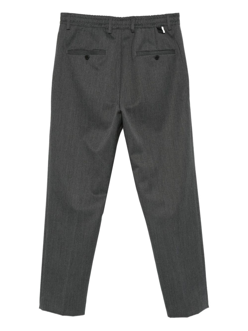 Pantaloni Grigi Plissettati a Vita Elasticizzata L1PFW25266942 N035 LOW BRAND