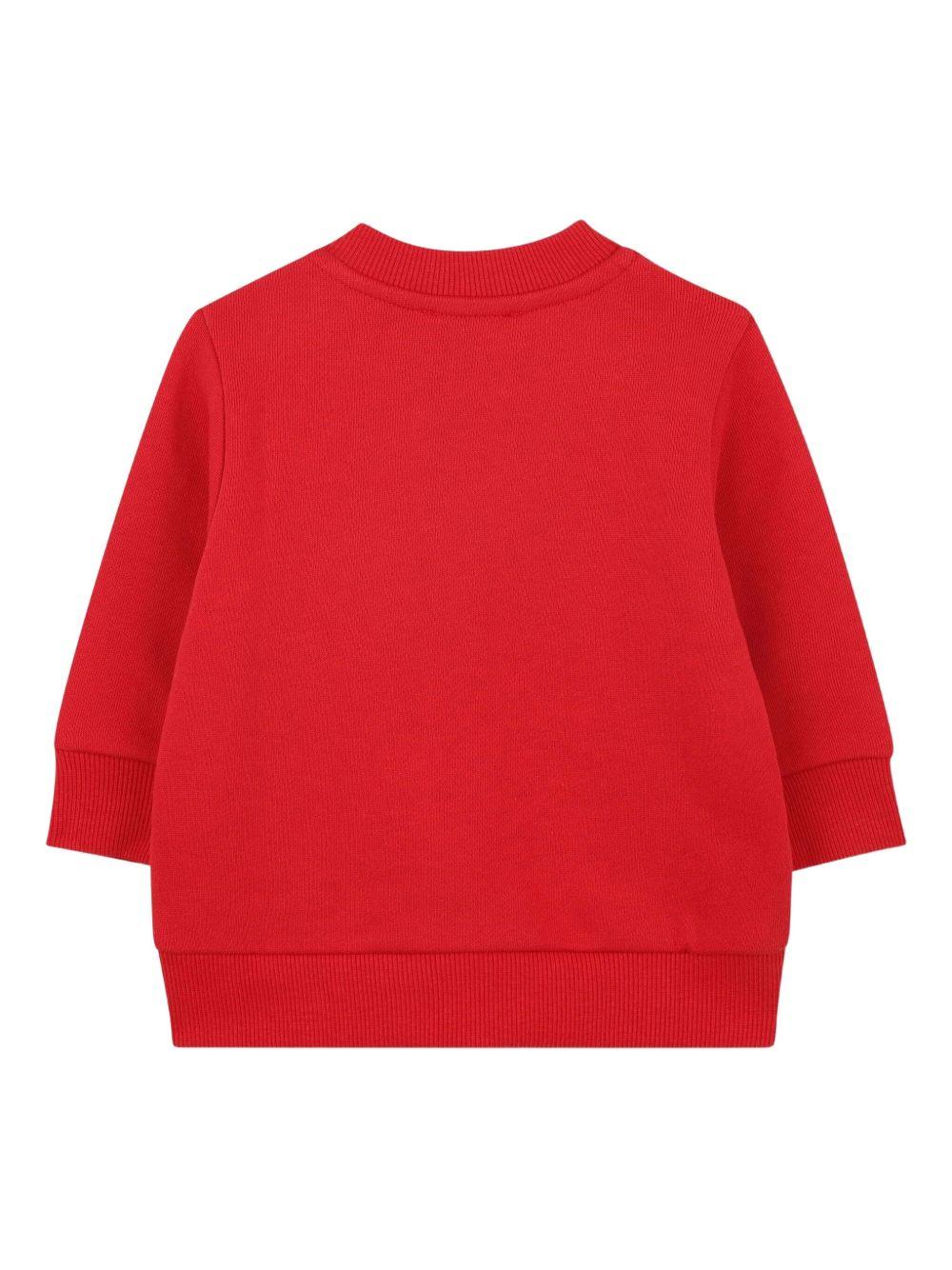 Tuta sportiva rosso scuro con logo ricamato K61502 968 KENZO KIDS