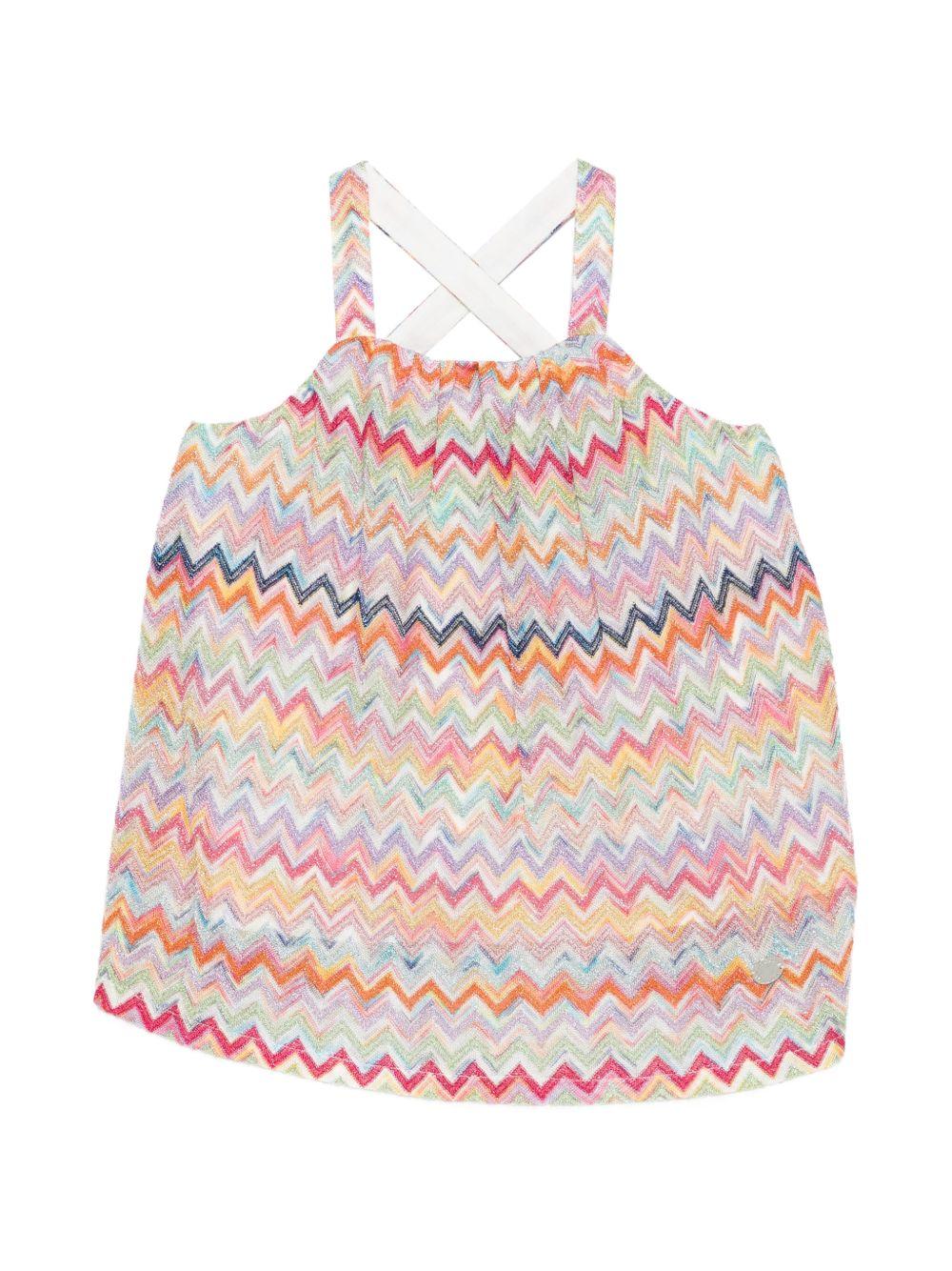 Top a bretelle con motivo multicolore MY5A02Q0107 999 MISSONI KIDS