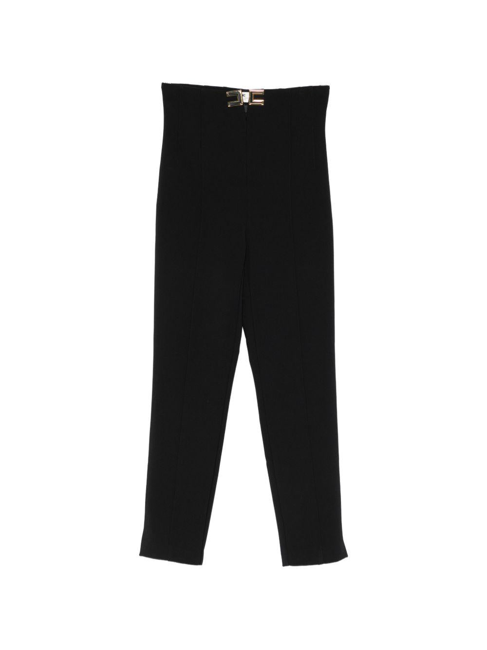 Pantaloni a vita alta con chiusura metallica PA16361E2 110 ELISABETTA FRANCHI