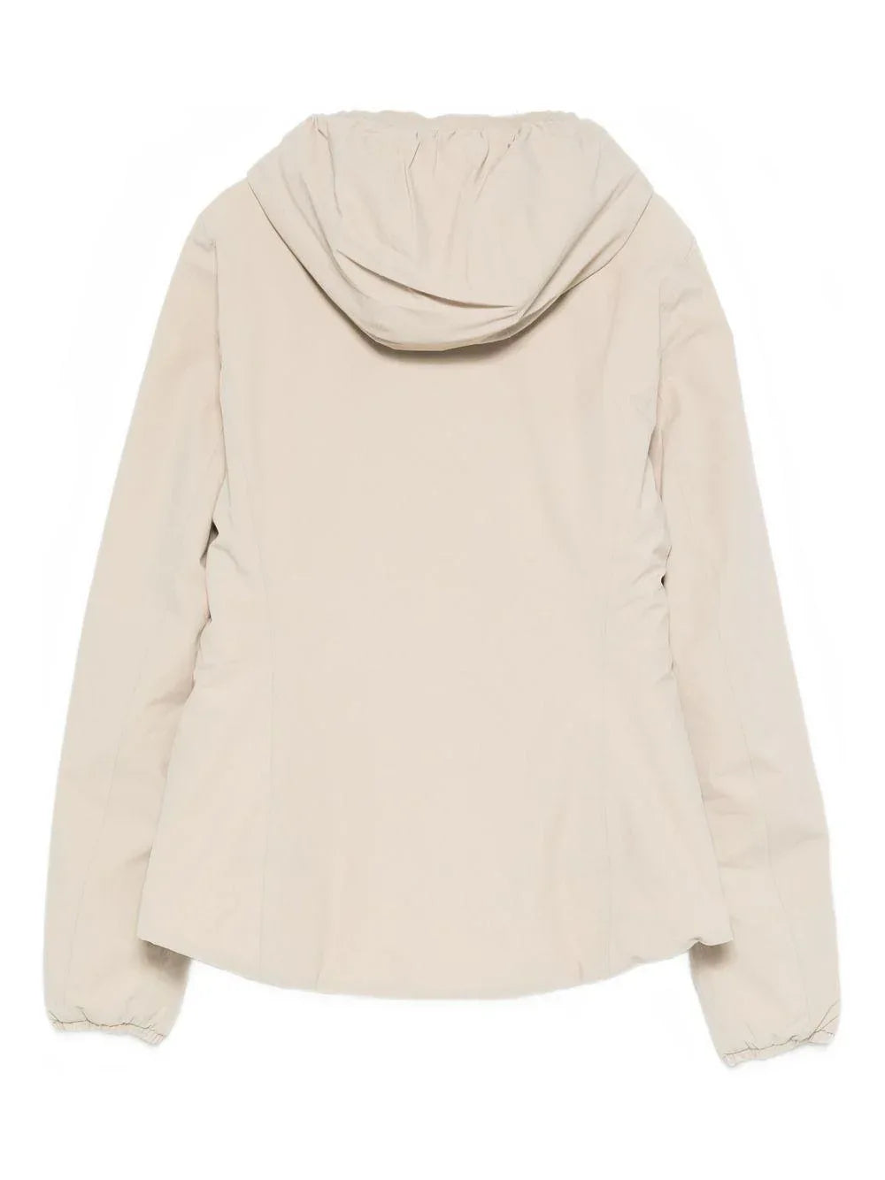 Giacca Lily beige/bianco con zip e cappuccio - Preludio Moda