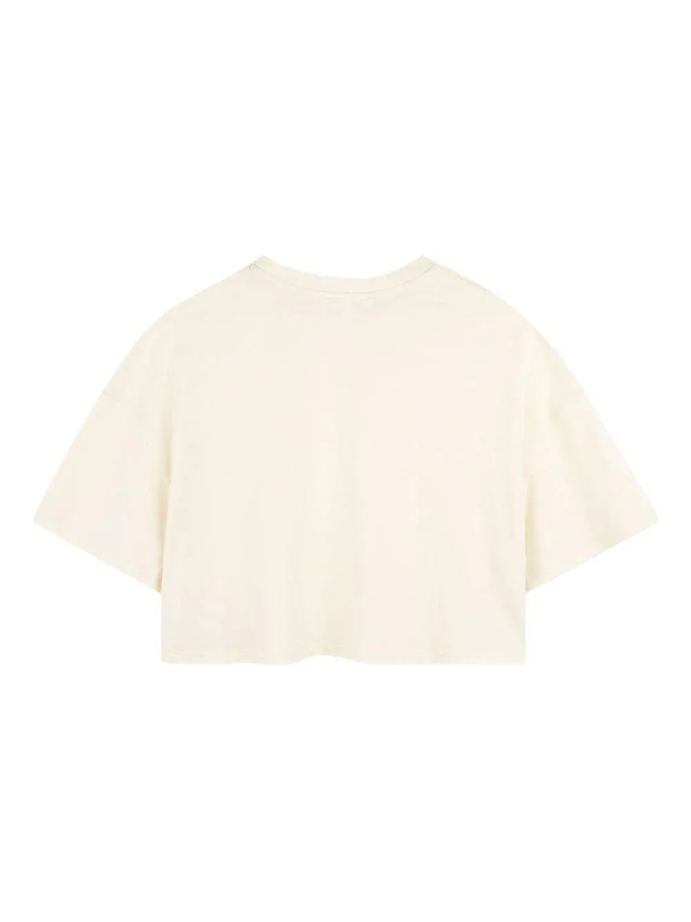 T-shirt Crop con Logo Goffrato - Preludio Moda