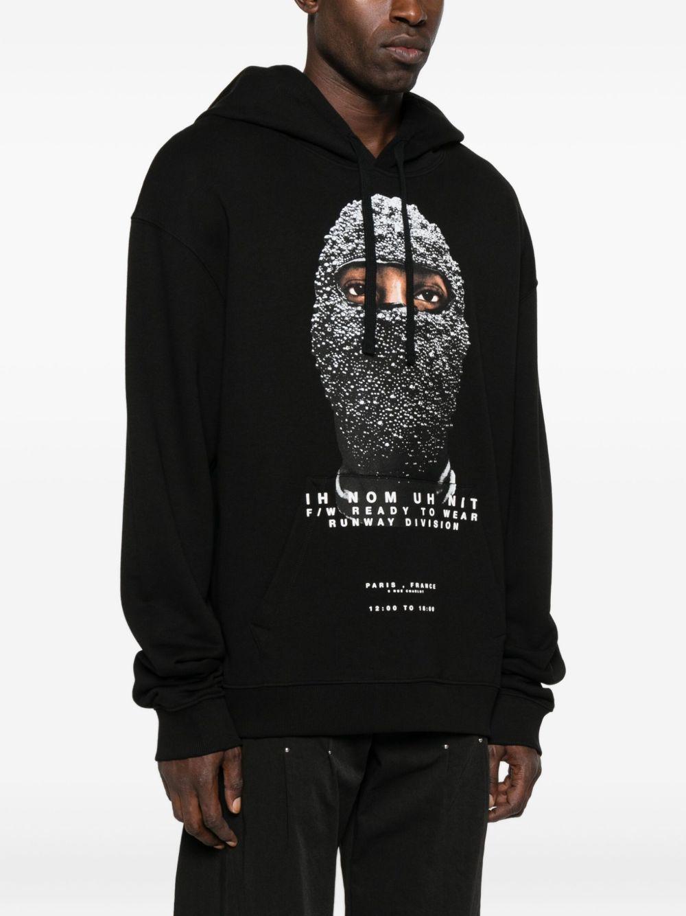 Felpa con Cappuccio e Stampa Grafica<BR/><BR/> NUW25267 009 IH NOM UH NIT