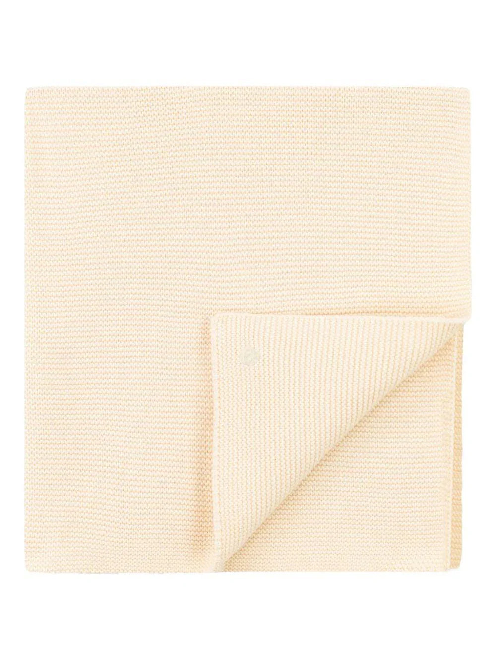 Coperta in maglia a punto leggero beige - Preludio Moda