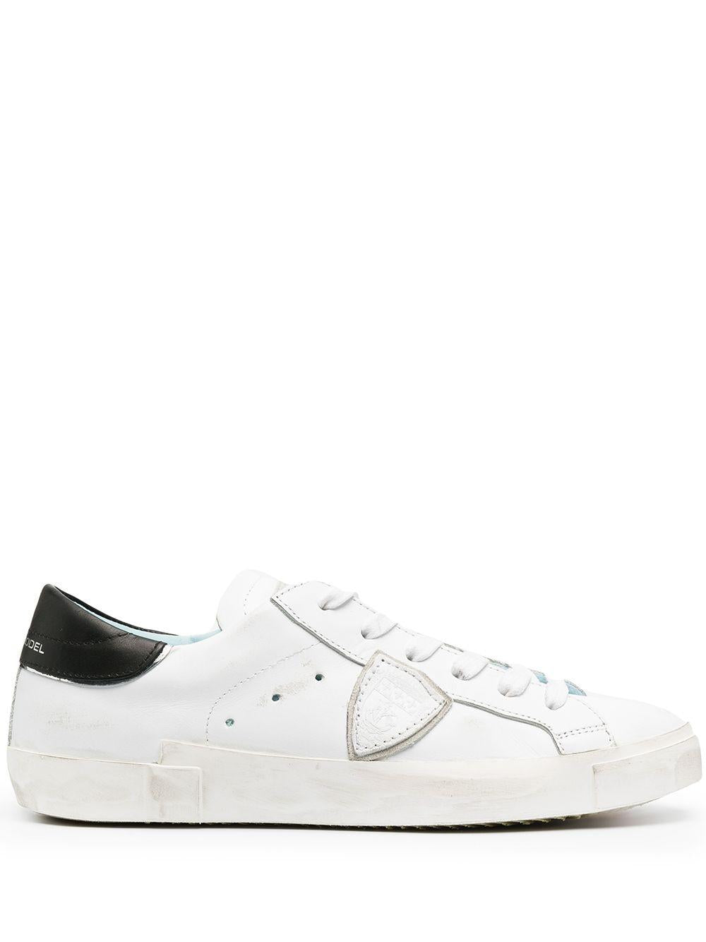 Sneakers basse in pelle con logo laterale PRLU V022 PHILIPPE MODEL