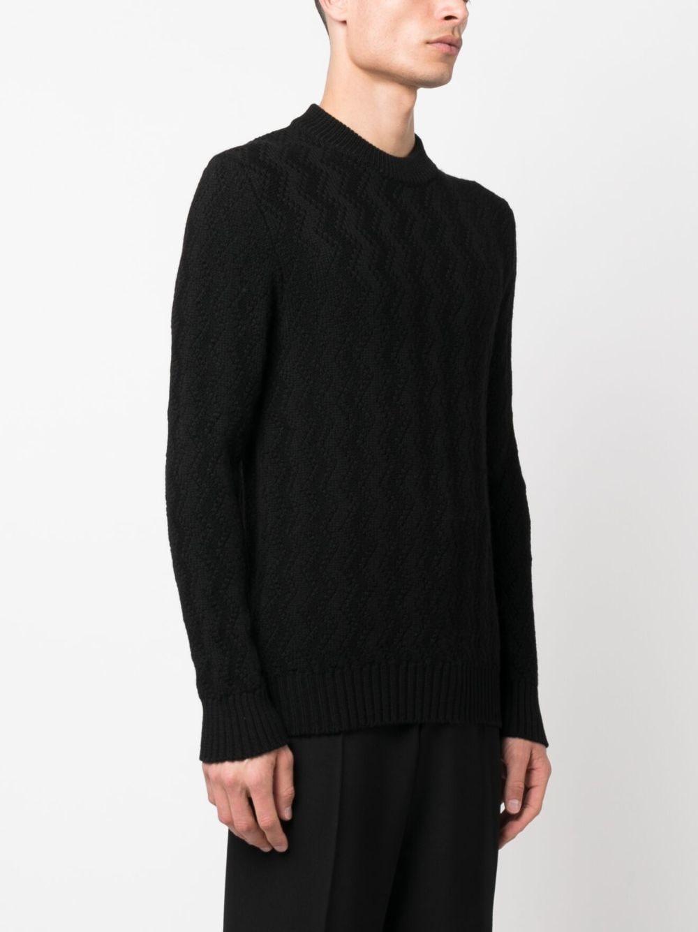 Maglione Uomo Nero Lana GAELPWI2301 099 TAGLIATORE