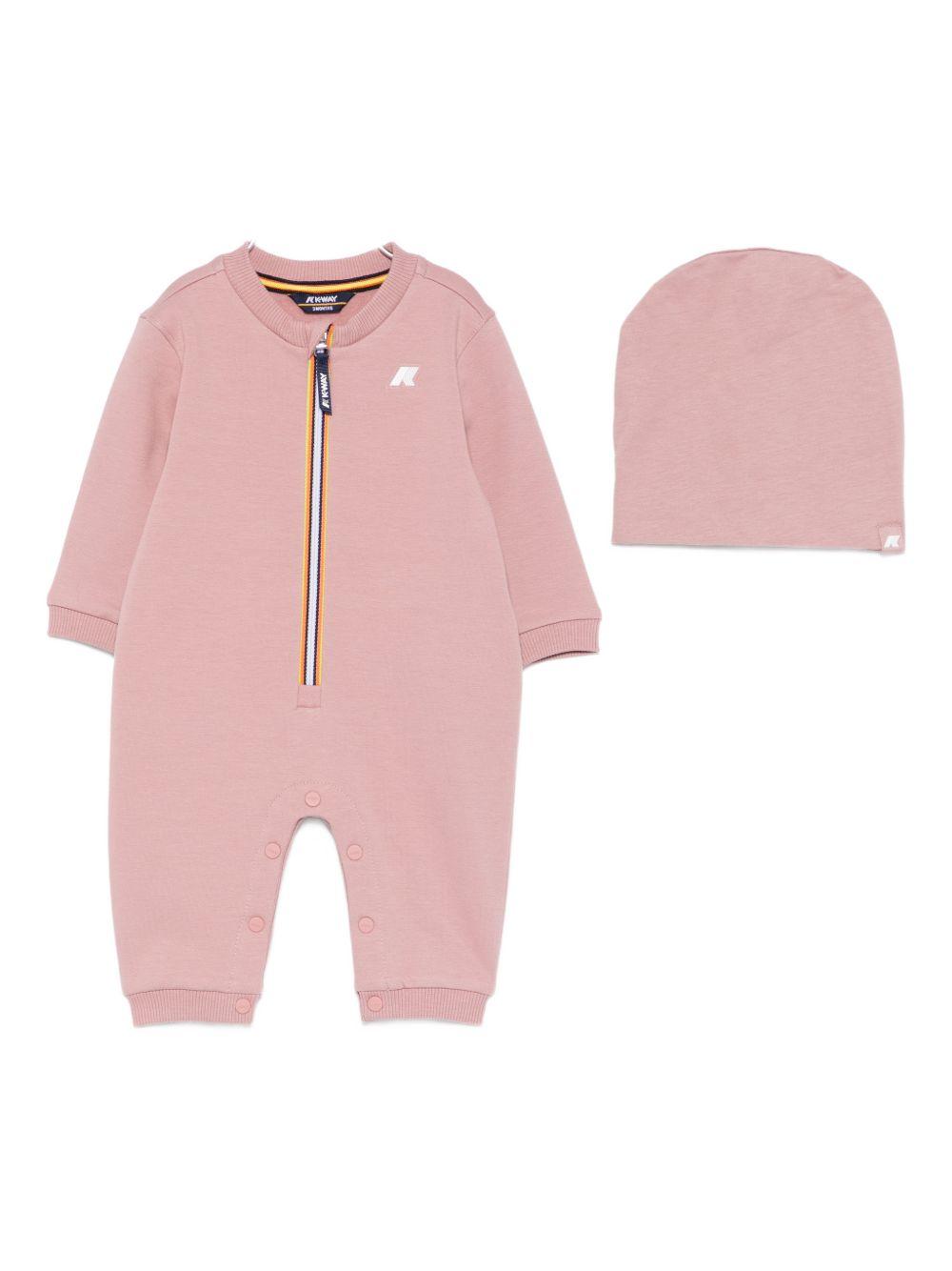 Set tutina rosa con berretto coordinato K31361W WDV K-WAY KIDS
