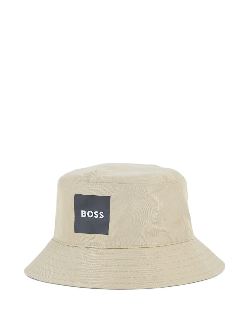Cappello bucket con patch logo J53124 249 BOSS KIDSWEAR